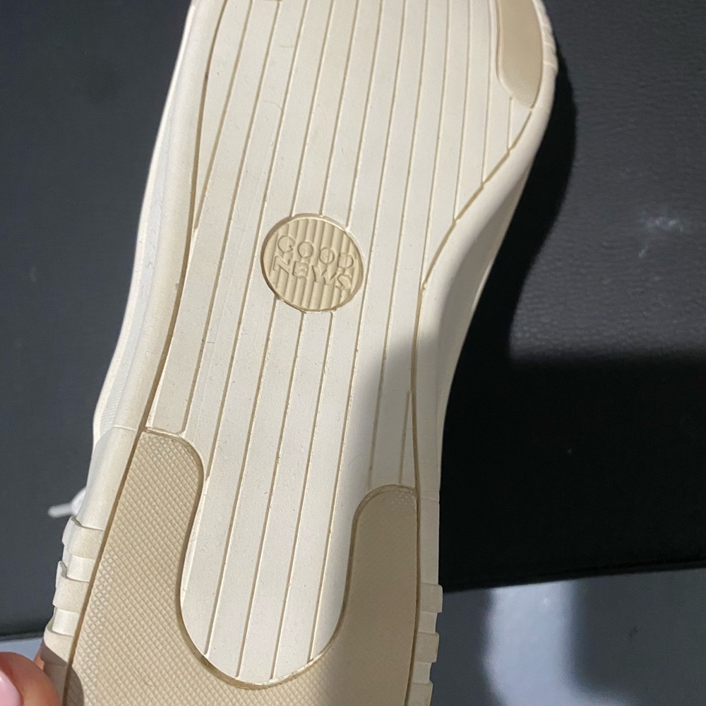 Good news slugger white high top sneakers
